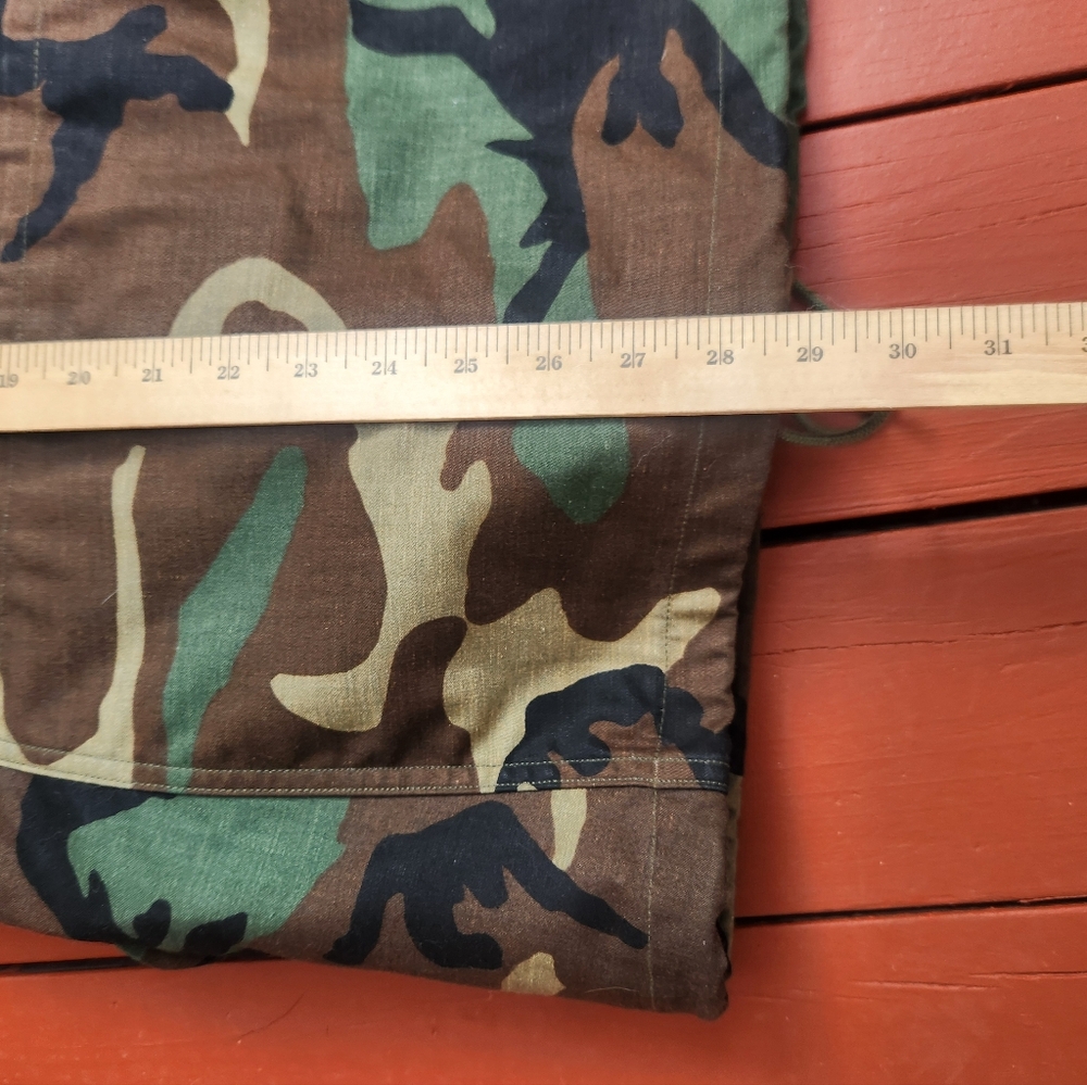 Vintage Cold Weather Mens Jacket Medium Camo Hunting Liner USA Morgan America Co - Picture 12 of 16